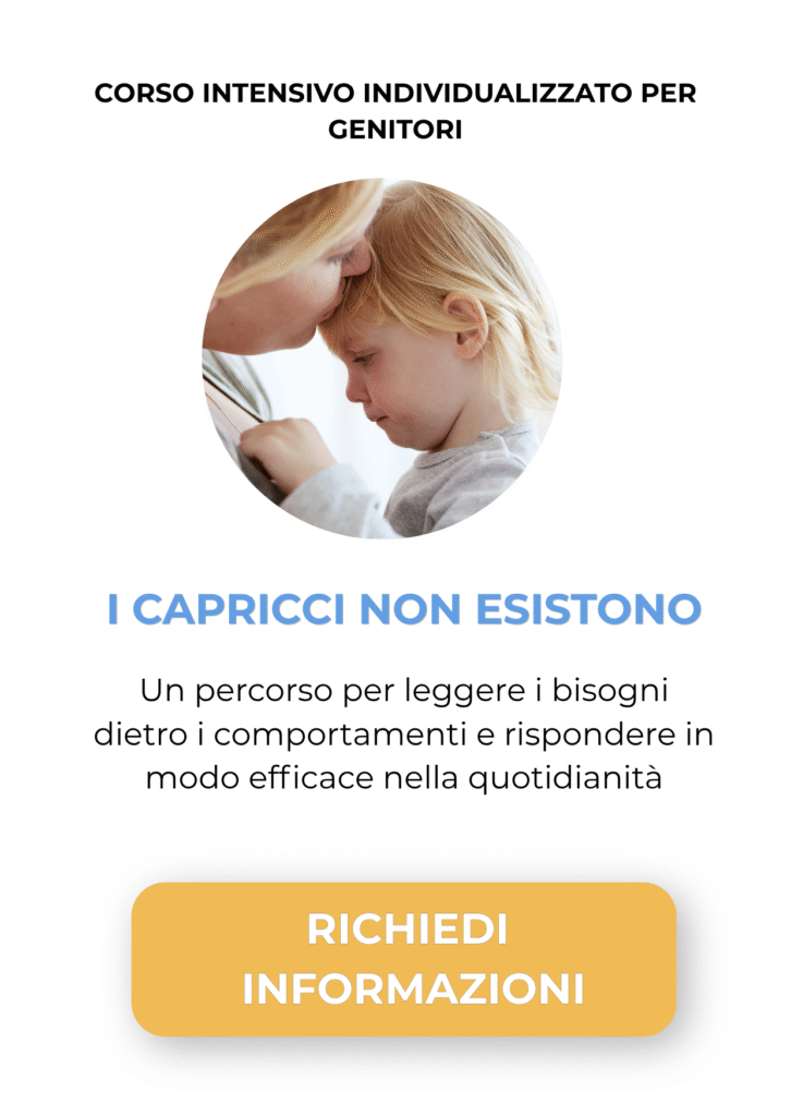 Percorso per genitori per comprendere e gestire i comportamenti dei bambini leggendo i bisogni e intervenendo in modo efficace – Approccio Intelligo